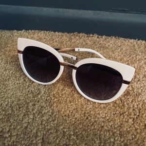 White Cat Eye Sunglasses